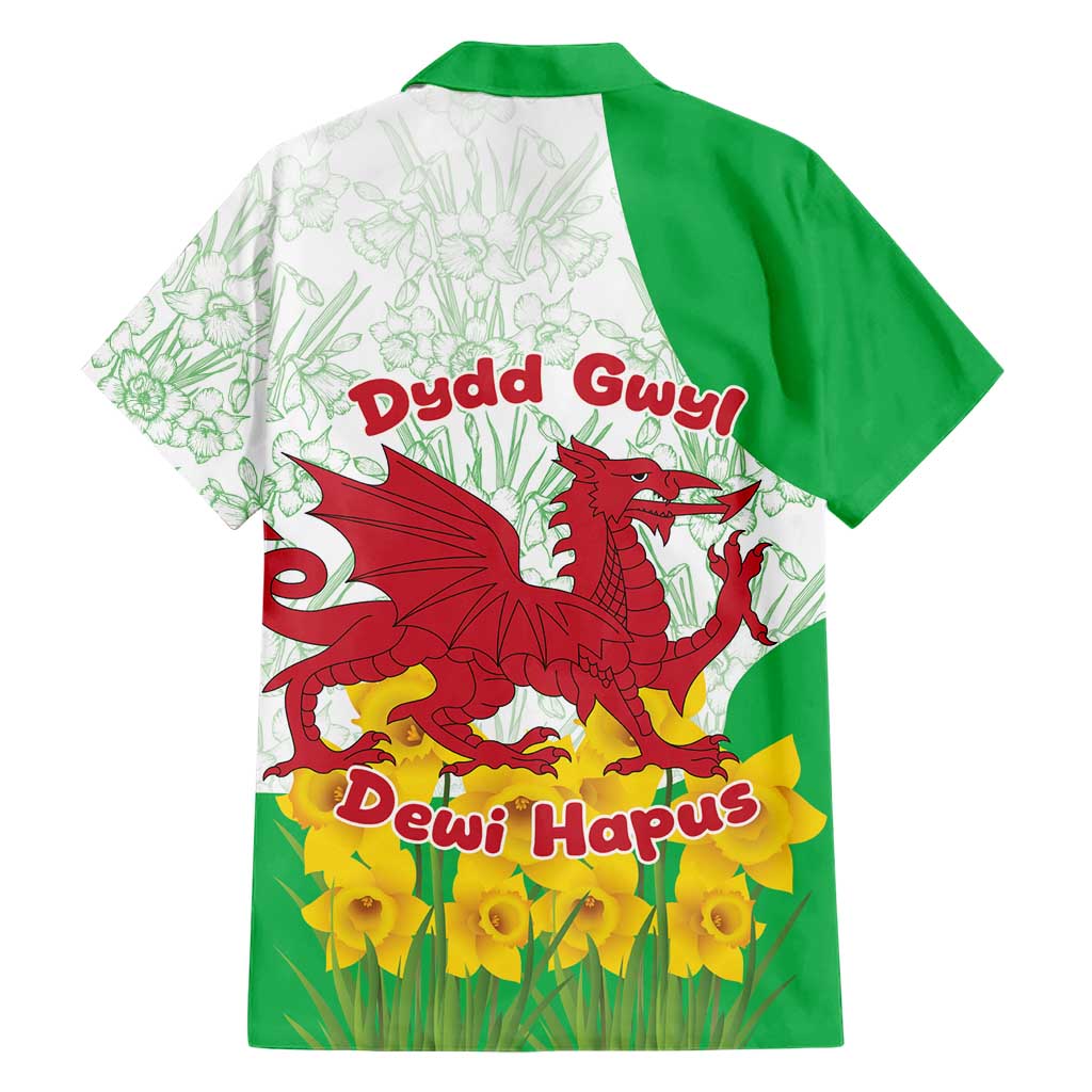 Saint David’s Day Welsh Dragon Hawaiian Shirt Dydd Gwyl Dewi Hapus - Wonder Print Shop