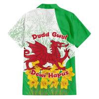 Saint David’s Day Welsh Dragon Hawaiian Shirt Dydd Gwyl Dewi Hapus - Wonder Print Shop
