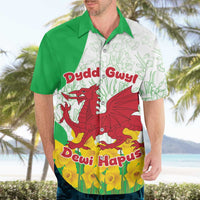 Saint David’s Day Welsh Dragon Hawaiian Shirt Dydd Gwyl Dewi Hapus - Wonder Print Shop