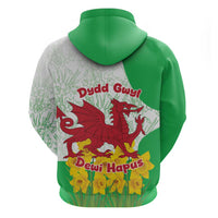 Saint David’s Day Welsh Dragon Hoodie Dydd Gwyl Dewi Hapus - Wonder Print Shop