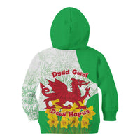 Saint David’s Day Welsh Dragon Kid Hoodie Dydd Gwyl Dewi Hapus - Wonder Print Shop