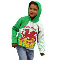 Saint David’s Day Welsh Dragon Kid Hoodie Dydd Gwyl Dewi Hapus - Wonder Print Shop
