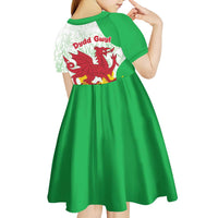 Saint David’s Day Welsh Dragon Kid Short Sleeve Dress Dydd Gwyl Dewi Hapus - Wonder Print Shop