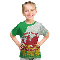 Saint David’s Day Welsh Dragon Kid T Shirt Dydd Gwyl Dewi Hapus - Wonder Print Shop