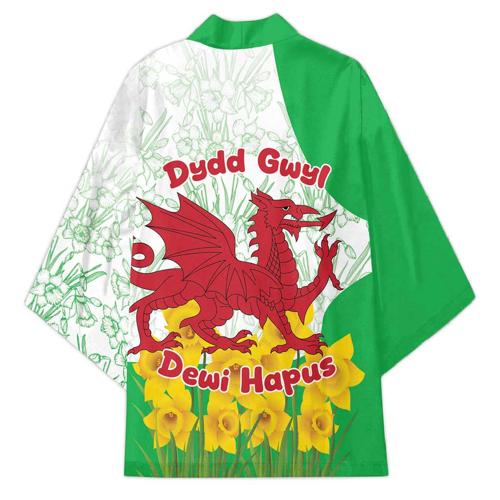 Saint David’s Day Welsh Dragon Kimono Dydd Gwyl Dewi Hapus - Wonder Print Shop