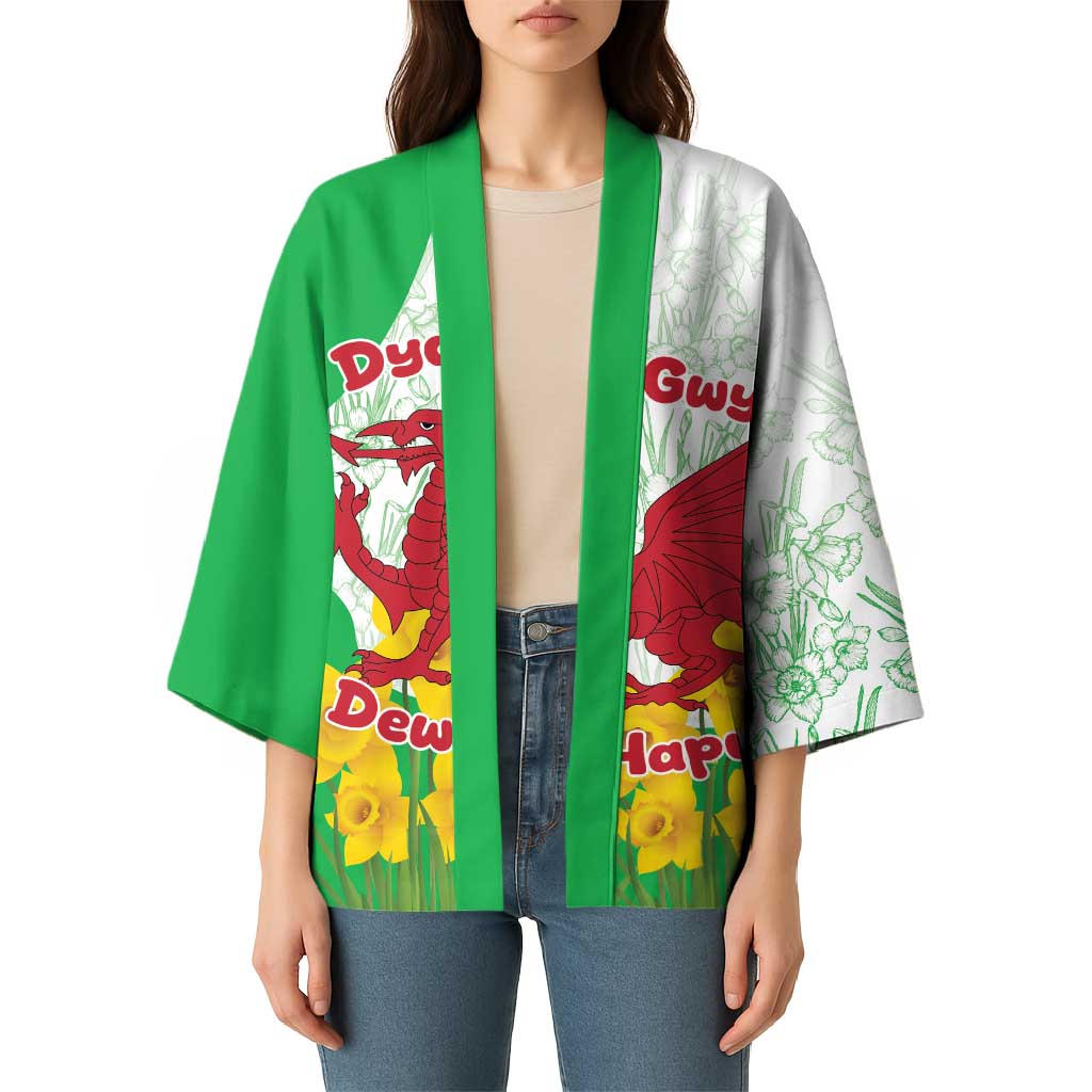 Saint David’s Day Welsh Dragon Kimono Dydd Gwyl Dewi Hapus - Wonder Print Shop