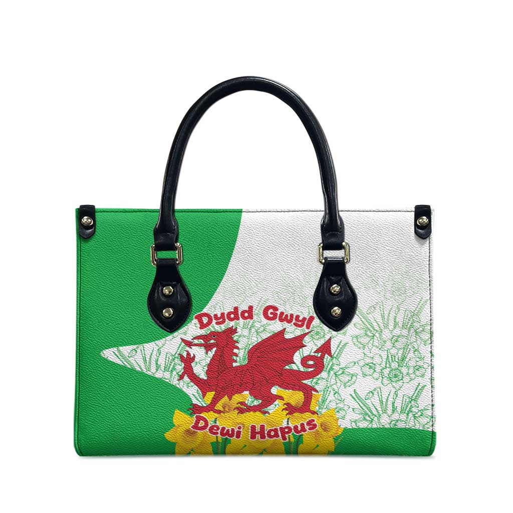 Saint David’s Day Welsh Dragon Leather Bag Dydd Gwyl Dewi Hapus - Wonder Print Shop