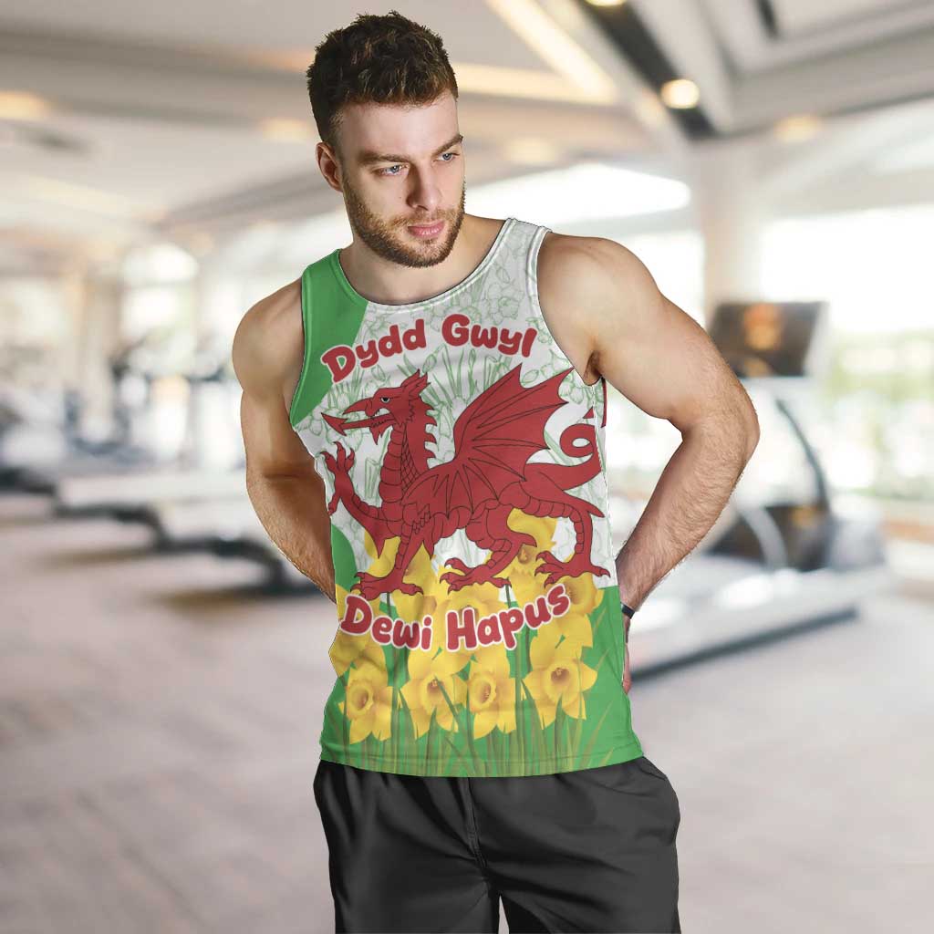 Saint David’s Day Welsh Dragon Men Tank Top Dydd Gwyl Dewi Hapus - Wonder Print Shop