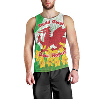 Saint David’s Day Welsh Dragon Men Tank Top Dydd Gwyl Dewi Hapus - Wonder Print Shop
