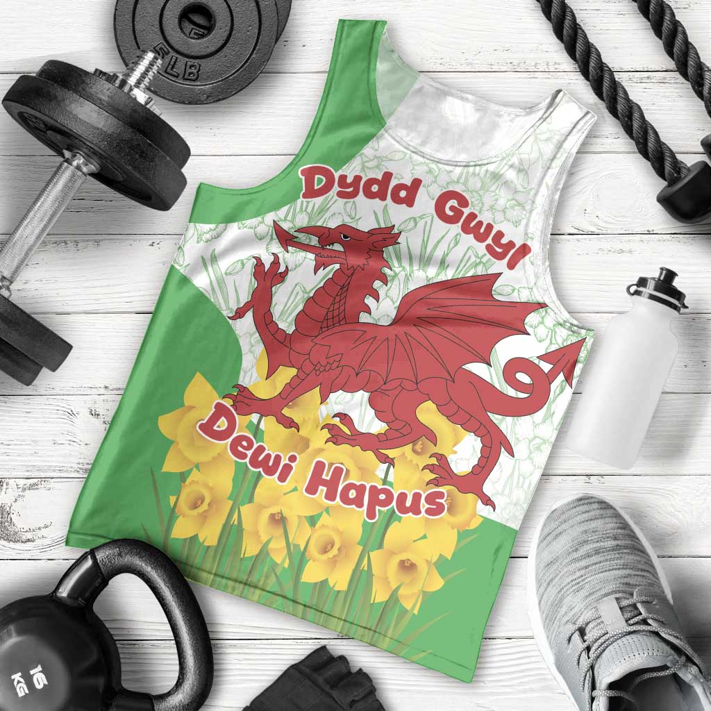 Saint David’s Day Welsh Dragon Men Tank Top Dydd Gwyl Dewi Hapus - Wonder Print Shop