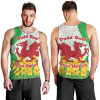Saint David’s Day Welsh Dragon Men Tank Top Dydd Gwyl Dewi Hapus - Wonder Print Shop
