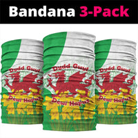 Saint David’s Day Welsh Dragon Neck Gaiter Dydd Gwyl Dewi Hapus - Wonder Print Shop