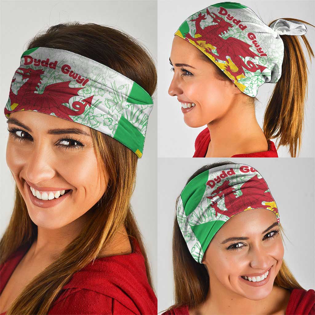 Saint David’s Day Welsh Dragon Neck Gaiter Dydd Gwyl Dewi Hapus - Wonder Print Shop