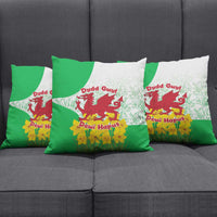 Saint David’s Day Welsh Dragon Pillow Cover Dydd Gwyl Dewi Hapus - Wonder Print Shop