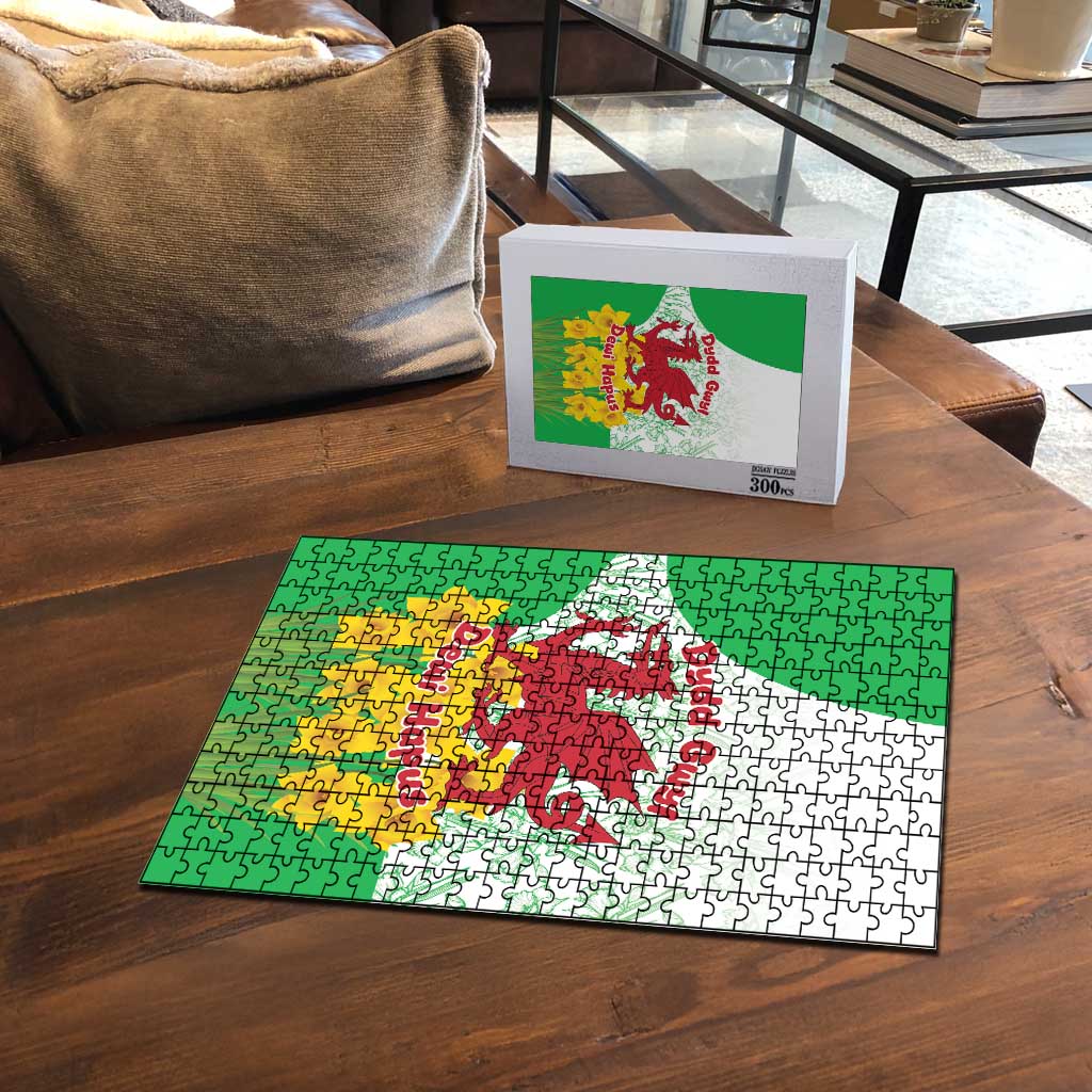 Saint David’s Day Welsh Dragon Puzzle Dydd Gwyl Dewi Hapus - Wonder Print Shop