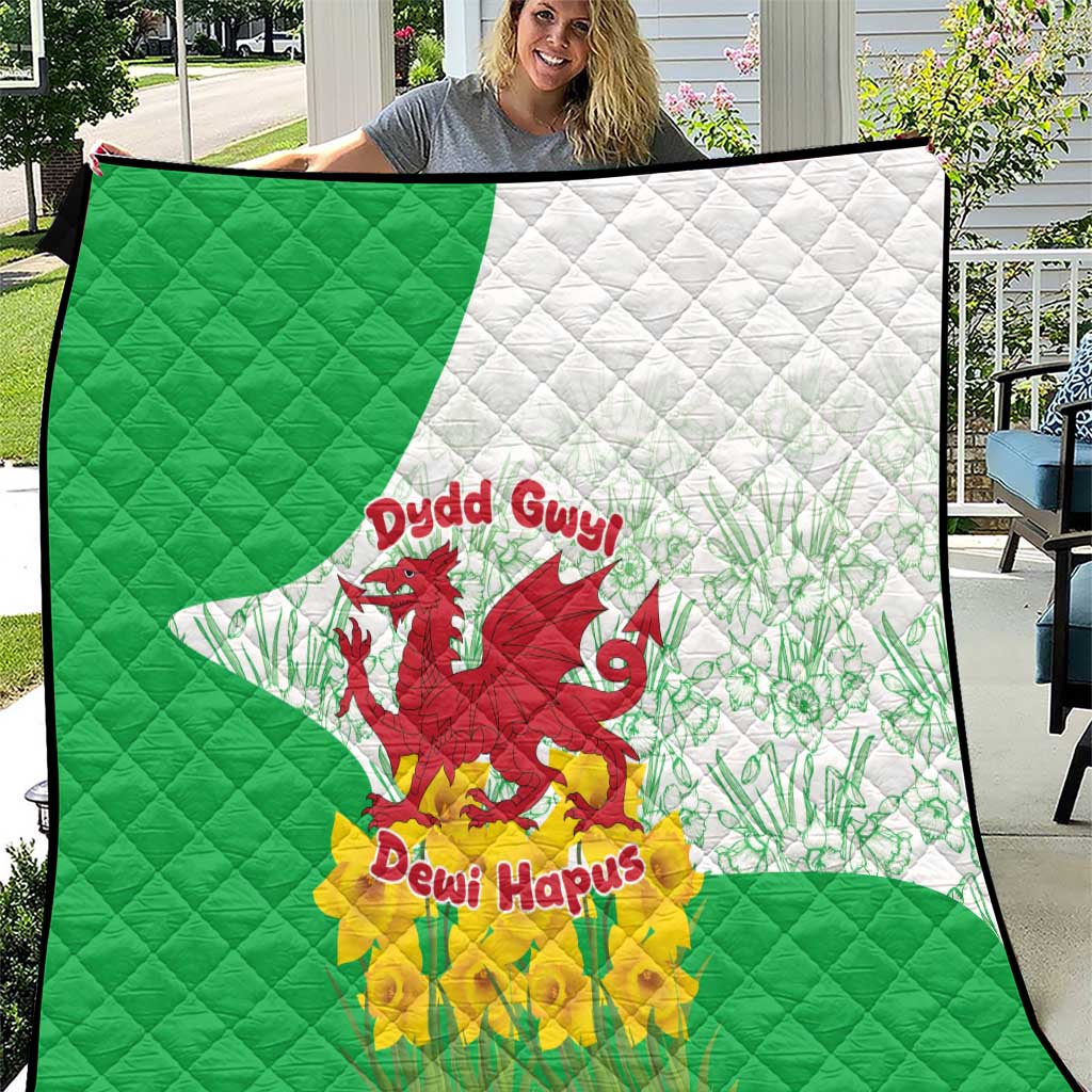Saint David’s Day Welsh Dragon Quilt Dydd Gwyl Dewi Hapus - Wonder Print Shop