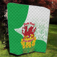 Saint David’s Day Welsh Dragon Quilt Dydd Gwyl Dewi Hapus - Wonder Print Shop