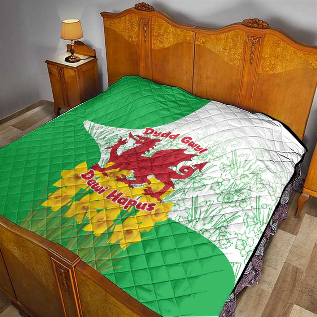 Saint David’s Day Welsh Dragon Quilt Dydd Gwyl Dewi Hapus - Wonder Print Shop