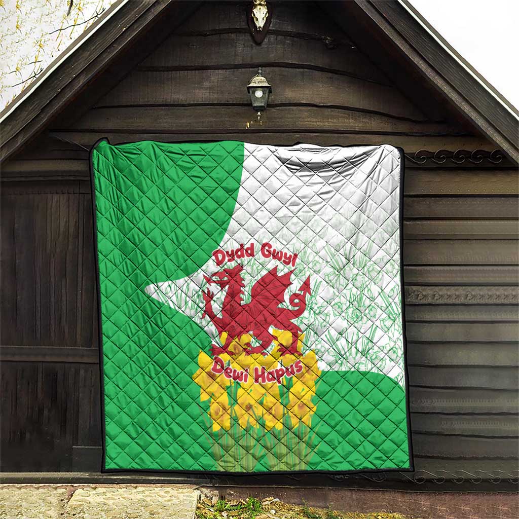 Saint David’s Day Welsh Dragon Quilt Dydd Gwyl Dewi Hapus - Wonder Print Shop