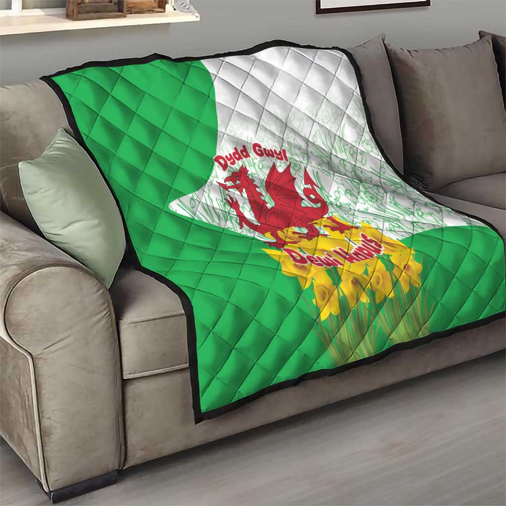 Saint David’s Day Welsh Dragon Quilt Dydd Gwyl Dewi Hapus - Wonder Print Shop