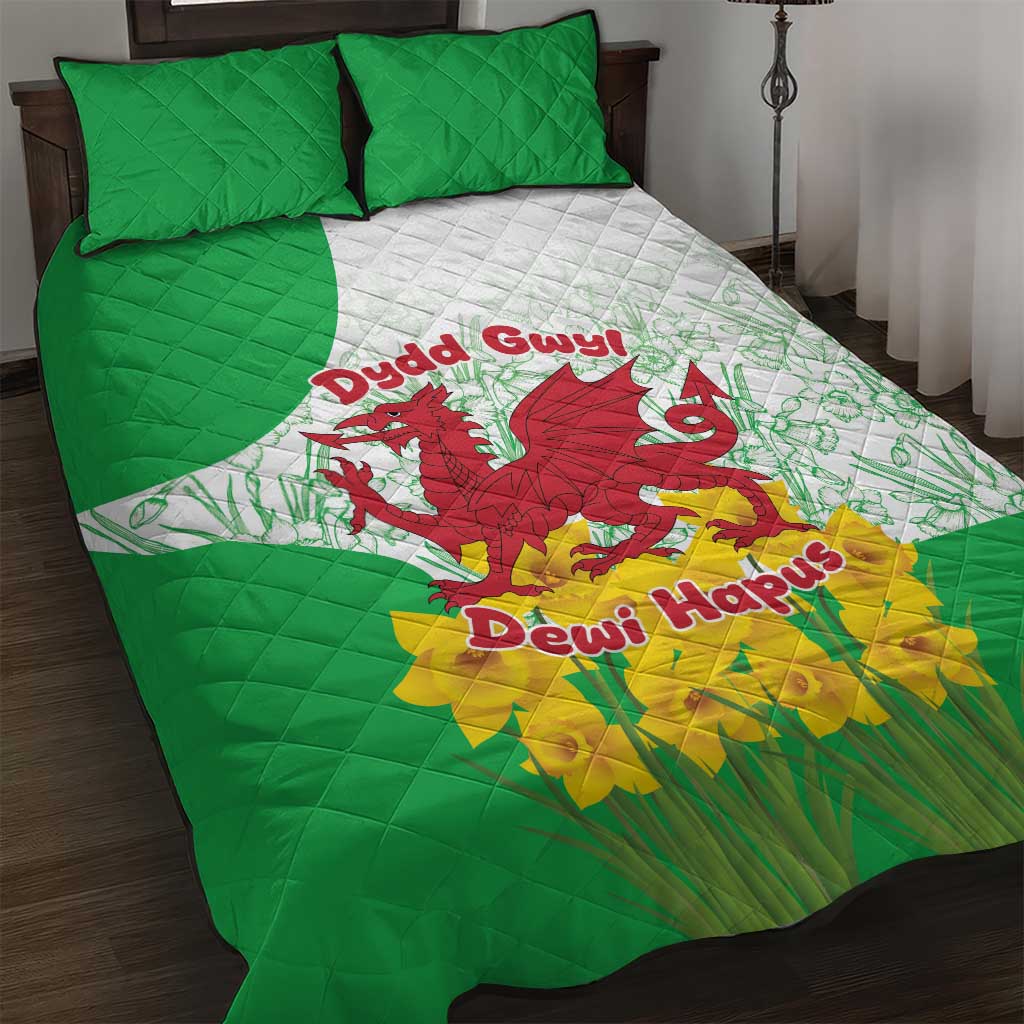 Saint David’s Day Welsh Dragon Quilt Bed Set Dydd Gwyl Dewi Hapus - Wonder Print Shop