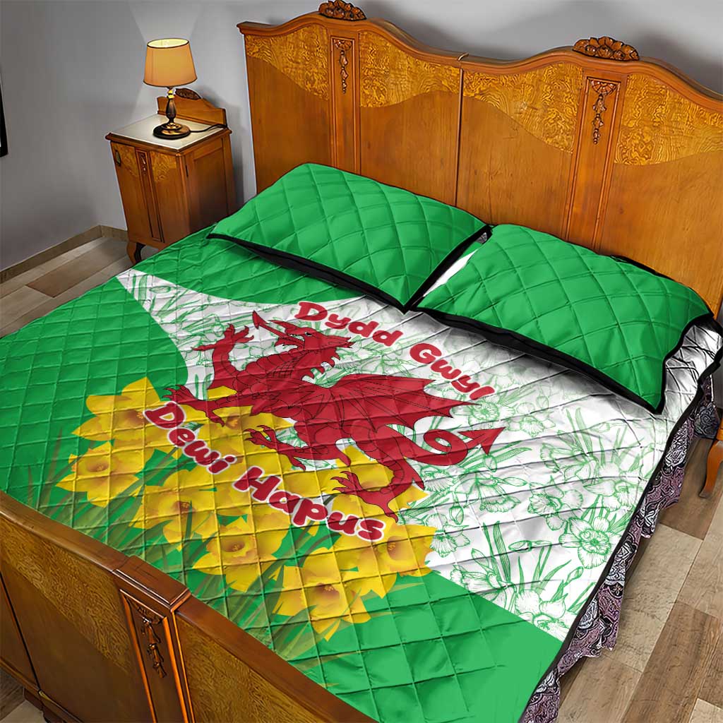Saint David’s Day Welsh Dragon Quilt Bed Set Dydd Gwyl Dewi Hapus - Wonder Print Shop