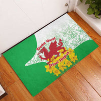 Saint David’s Day Welsh Dragon Rubber Doormat Dydd Gwyl Dewi Hapus - Wonder Print Shop