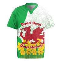 Saint David’s Day Welsh Dragon Rugby Jersey Dydd Gwyl Dewi Hapus - Wonder Print Shop