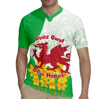 Saint David’s Day Welsh Dragon Rugby Jersey Dydd Gwyl Dewi Hapus - Wonder Print Shop