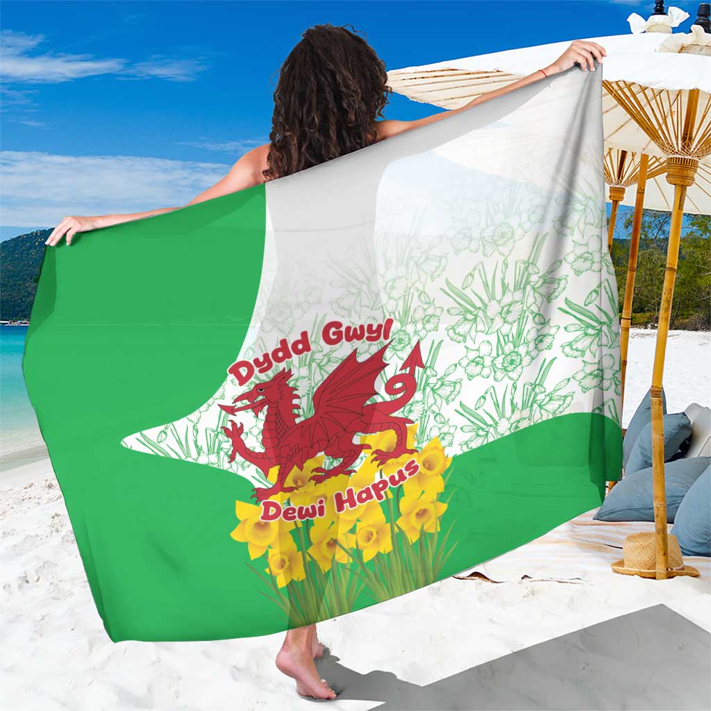 Saint David’s Day Welsh Dragon Sarong Dydd Gwyl Dewi Hapus - Wonder Print Shop