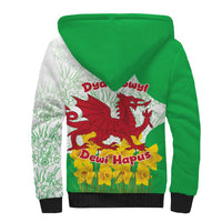 Saint David’s Day Welsh Dragon Sherpa Hoodie Dydd Gwyl Dewi Hapus - Wonder Print Shop