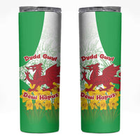 Saint David’s Day Welsh Dragon Skinny Tumbler Dydd Gwyl Dewi Hapus - Wonder Print Shop