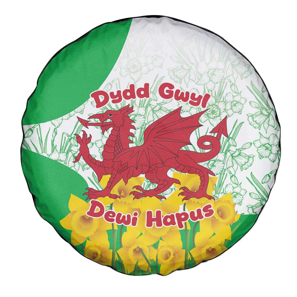 Saint David’s Day Welsh Dragon Spare Tire Cover Dydd Gwyl Dewi Hapus - Wonder Print Shop