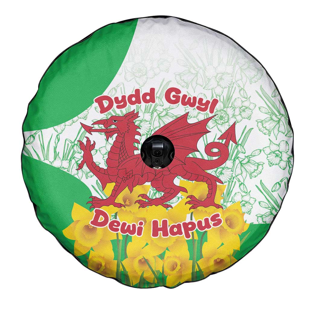 Saint David’s Day Welsh Dragon Spare Tire Cover Dydd Gwyl Dewi Hapus - Wonder Print Shop