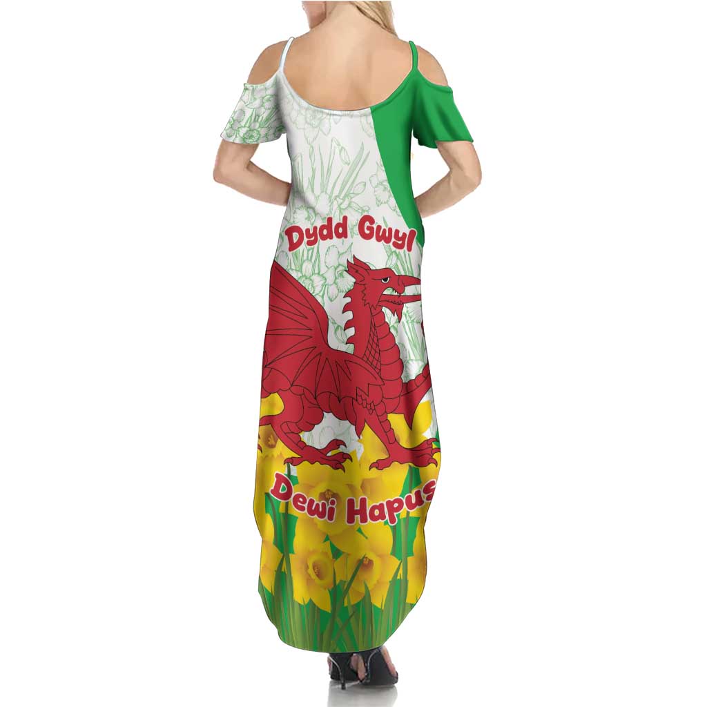 Saint David’s Day Welsh Dragon Summer Maxi Dress Dydd Gwyl Dewi Hapus - Wonder Print Shop