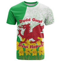 Saint David’s Day Welsh Dragon T Shirt Dydd Gwyl Dewi Hapus - Wonder Print Shop