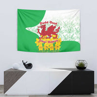 Saint David’s Day Welsh Dragon Tapestry Dydd Gwyl Dewi Hapus - Wonder Print Shop
