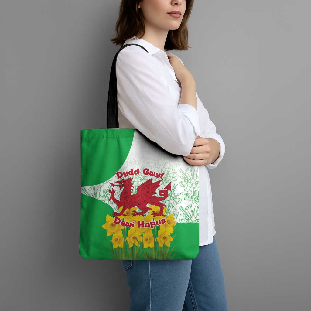 Saint David’s Day Welsh Dragon Tote Bag Dydd Gwyl Dewi Hapus - Wonder Print Shop