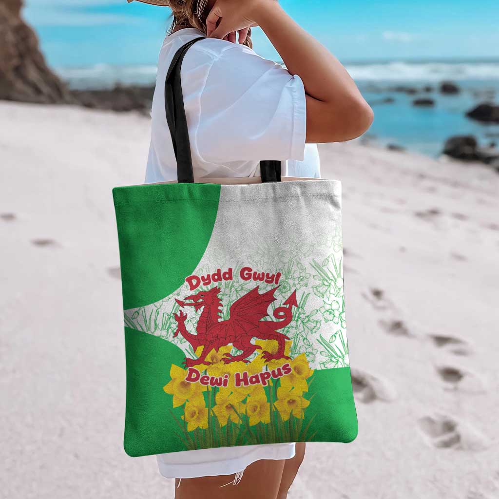 Saint David’s Day Welsh Dragon Tote Bag Dydd Gwyl Dewi Hapus - Wonder Print Shop
