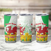Saint David’s Day Welsh Dragon Tumbler Cup Dydd Gwyl Dewi Hapus - Wonder Print Shop