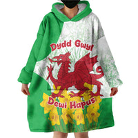 Saint David’s Day Welsh Dragon Wearable Blanket Hoodie Dydd Gwyl Dewi Hapus - Wonder Print Shop