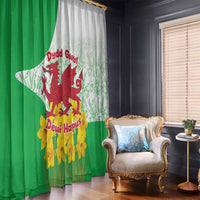 Saint David’s Day Welsh Dragon Window Curtain Dydd Gwyl Dewi Hapus - Wonder Print Shop