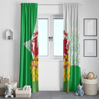 Saint David’s Day Welsh Dragon Window Curtain Dydd Gwyl Dewi Hapus - Wonder Print Shop