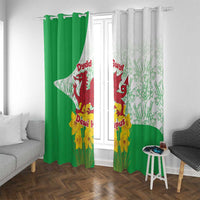 Saint David’s Day Welsh Dragon Window Curtain Dydd Gwyl Dewi Hapus - Wonder Print Shop