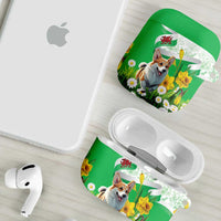 Wales Corgi Daffodil AirPods Case Playful Welsh Dog - Wonder Print Shop