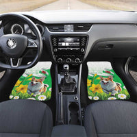 Wales Corgi Daffodil Car Mats Playful Welsh Dog - Wonder Print Shop