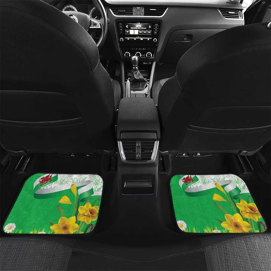 Wales Corgi Daffodil Car Mats Playful Welsh Dog - Wonder Print Shop