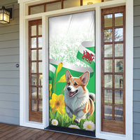 Wales Corgi Daffodil Door Cover Playful Welsh Dog - Wonder Print Shop