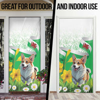 Wales Corgi Daffodil Door Cover Playful Welsh Dog - Wonder Print Shop