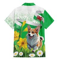 Wales Corgi Daffodil Family Matching Mermaid Dress and Hawaiian Shirt Playful Welsh Dog - Wonder Print Shop